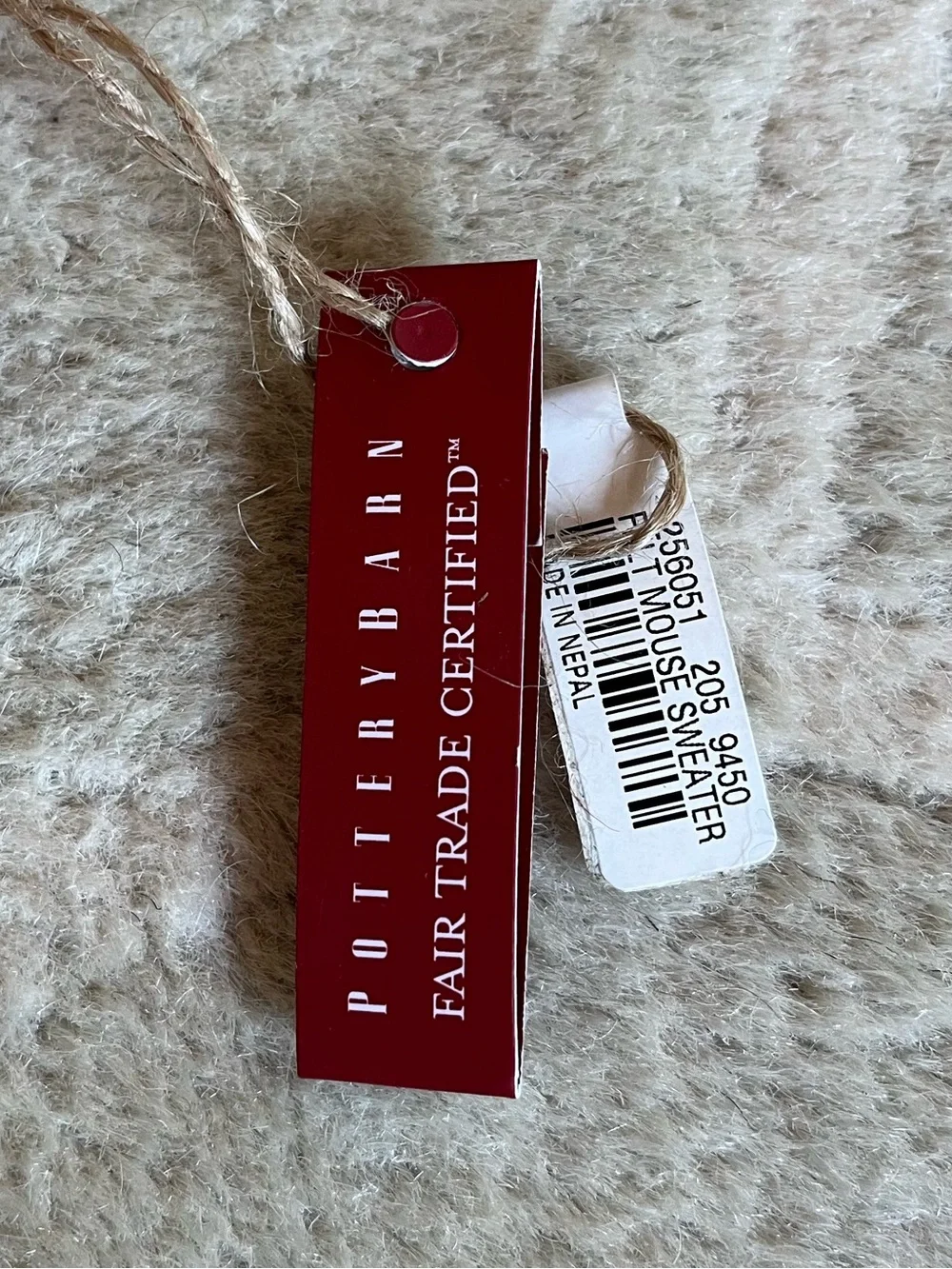 Pottery Barn Mouse Ornament